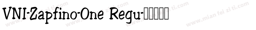 VNI-Zapfino-One Regu字体转换